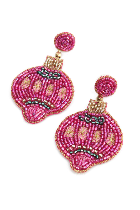 My Doris Pink Bauble Earrings