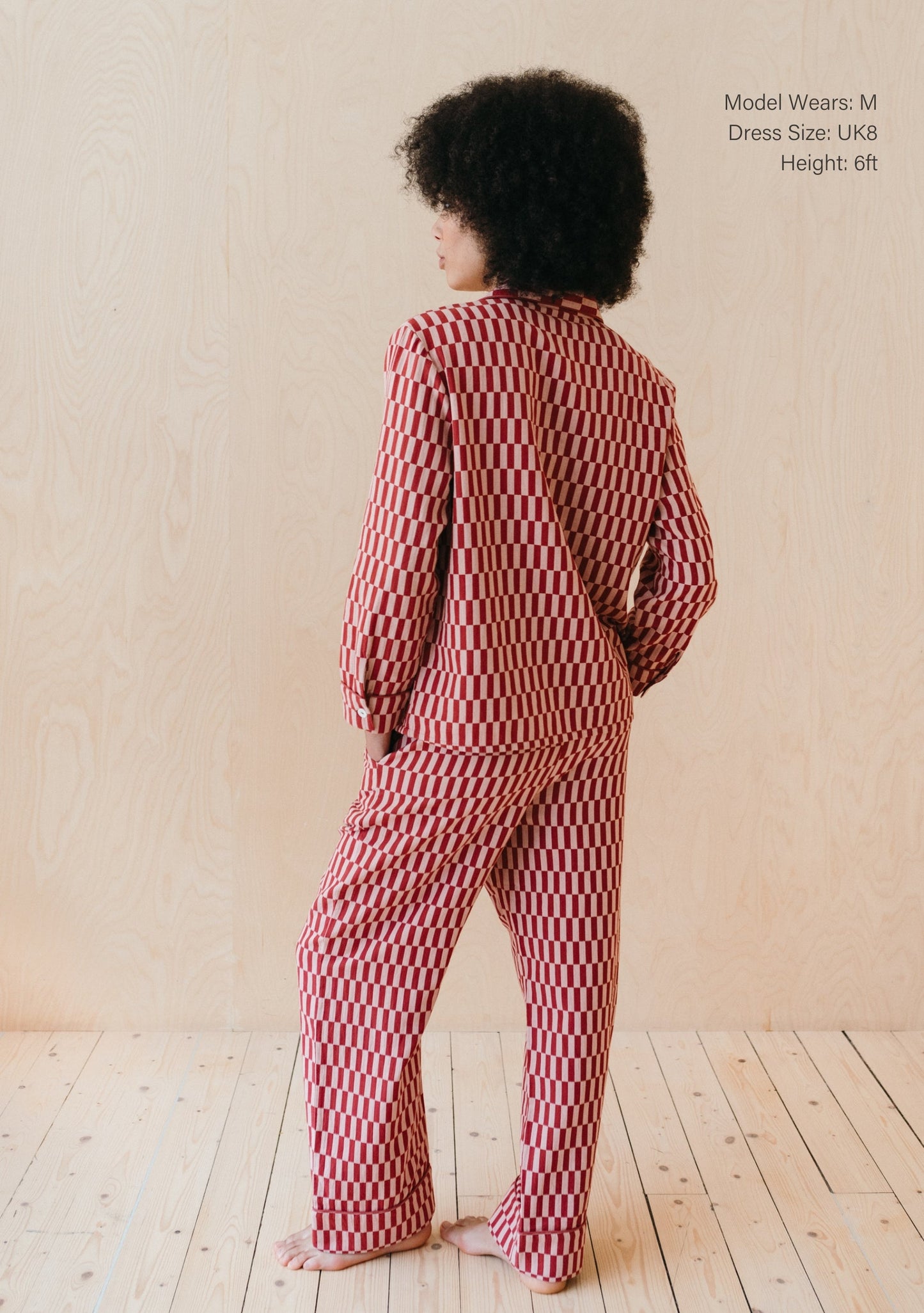 TBCo Cotton Cotton PJs in Rose Checkerboard