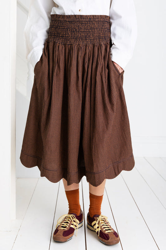 Bonte London Polly Skirt in Midnight/Tan