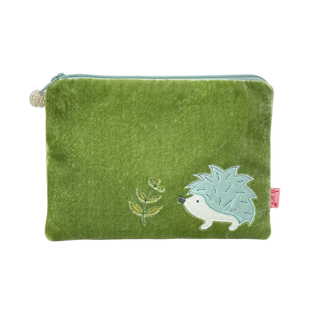 Lua Hedgehog Purse Silk Velvet Purse