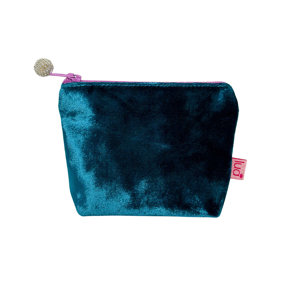 Lua Mini Coin Purse Plain Silk Velvet