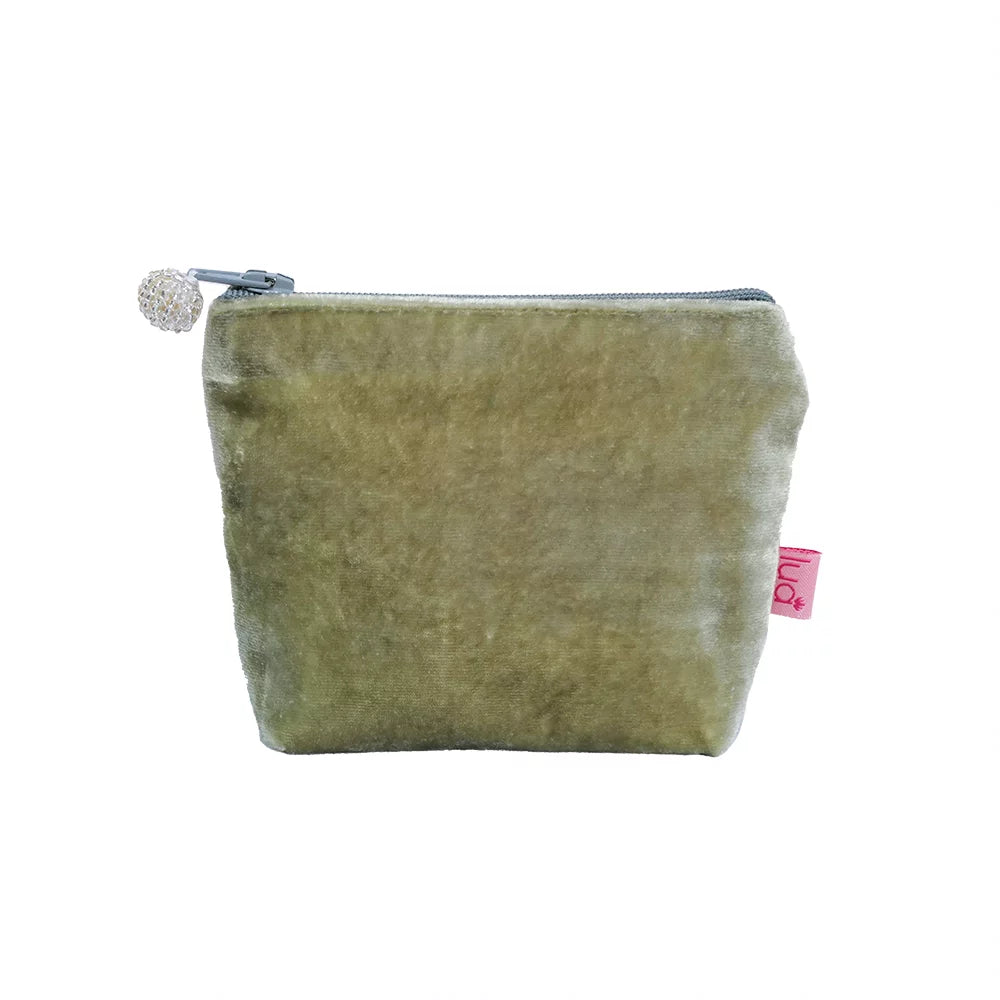 Lua Mini Coin Purse Plain Silk Velvet