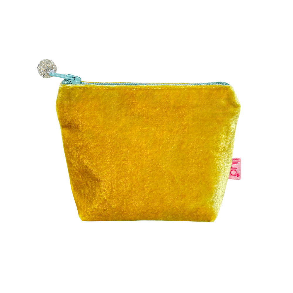 Lua Mini Coin Purse Plain Silk Velvet