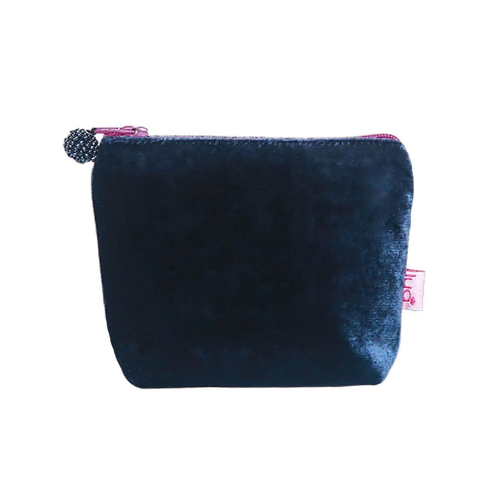 Lua Mini Coin Purse Plain Silk Velvet