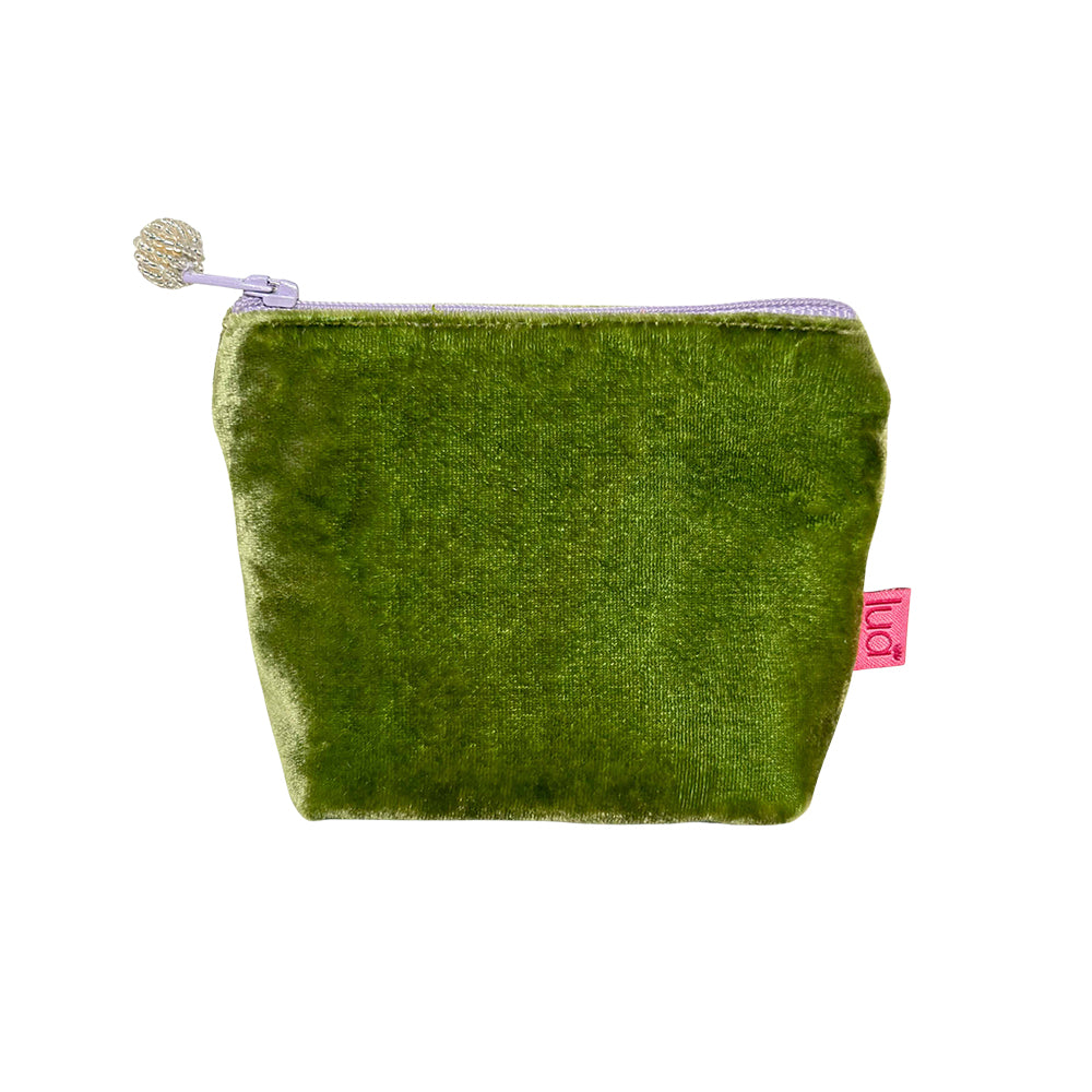 Lua Mini Coin Purse Plain Silk Velvet