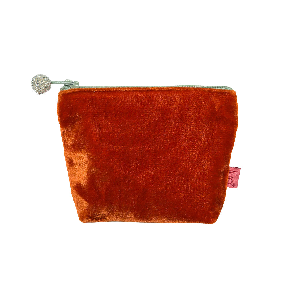 Lua Mini Coin Purse Plain Silk Velvet