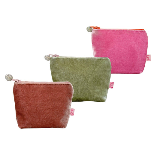 Lua Mini Purse Plain Silk Velvet