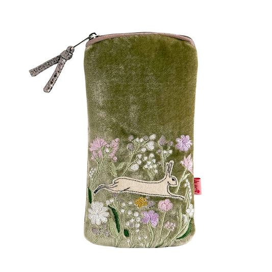 Lua Hare & Flowers Glasses Purse