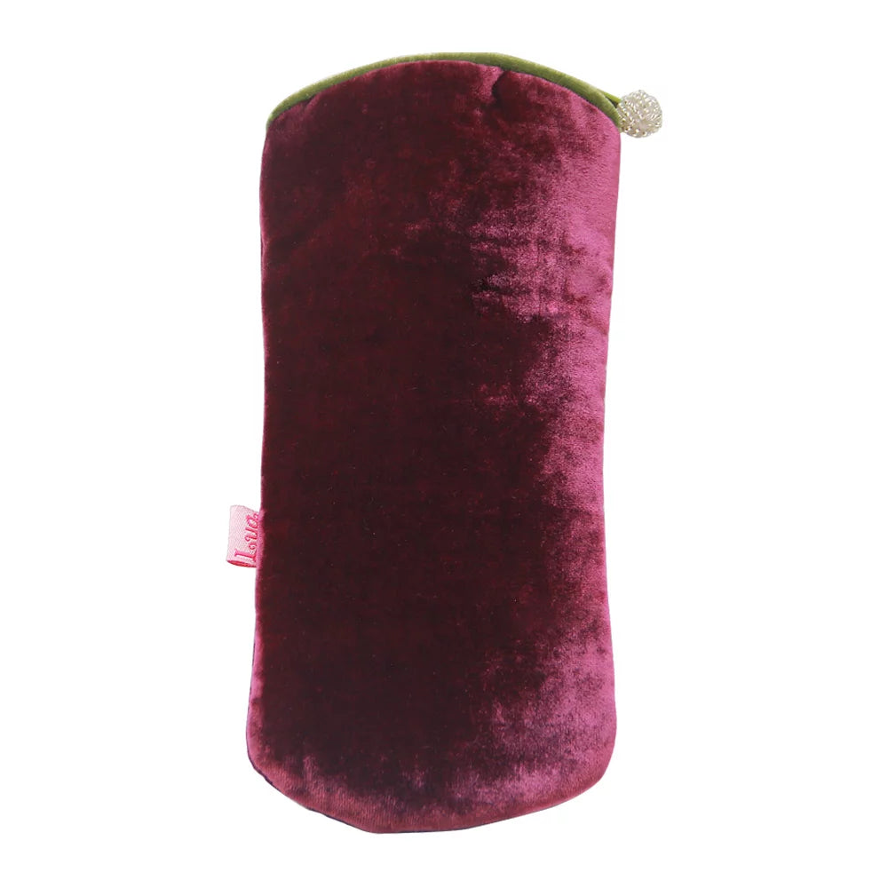 Lua Plain Velvet Glasses Case