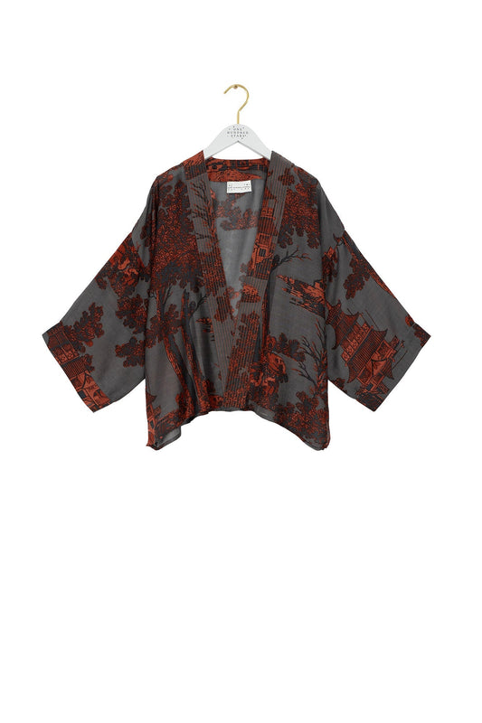 One Hundred Stars Pagoda Pewter Kimono
