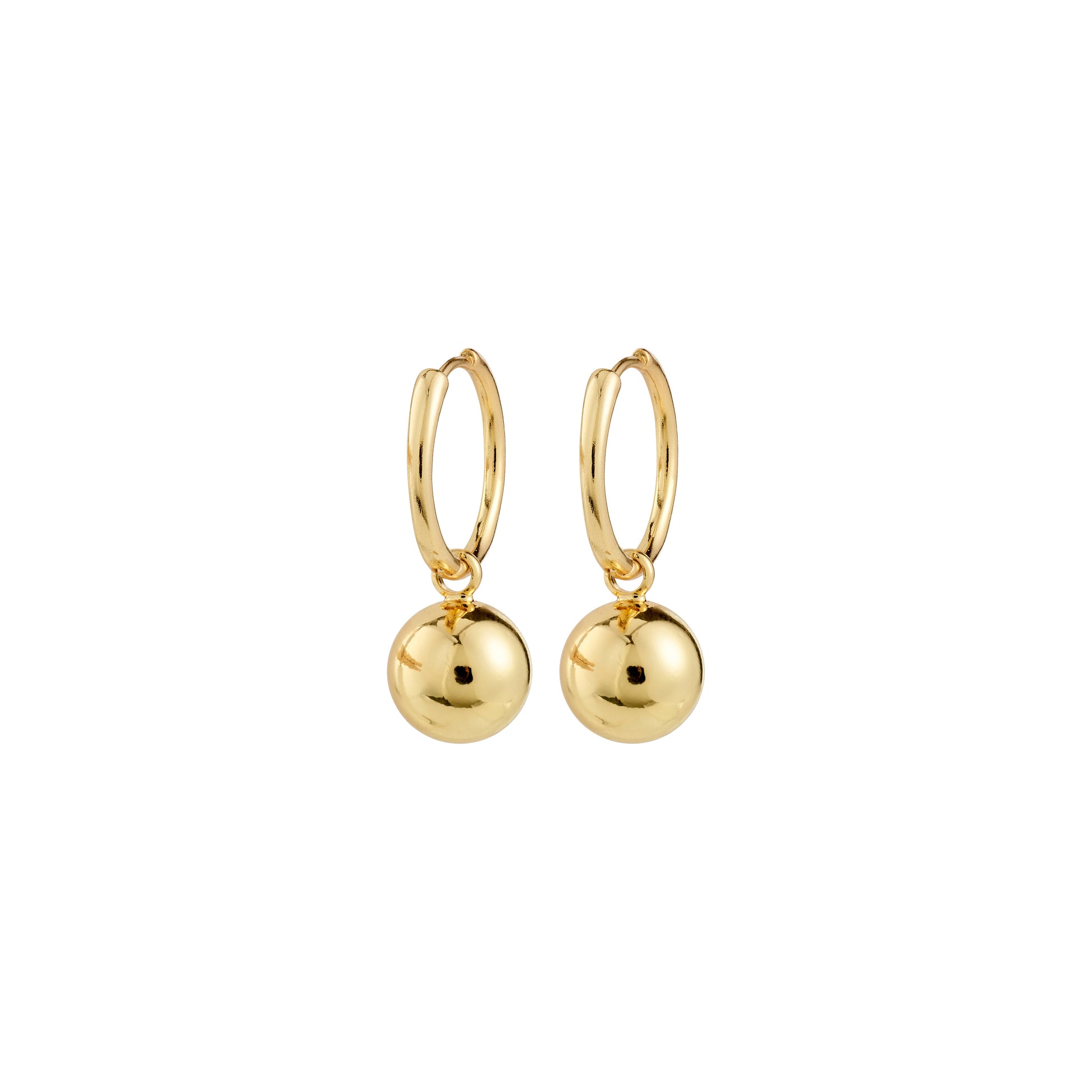 Pilgrim AIR hoop earrings gold-plated