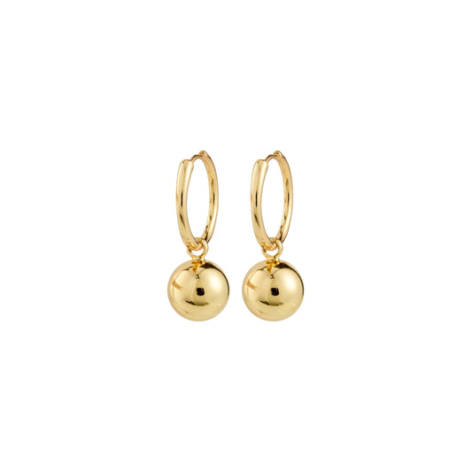 Pilgrim AIR hoop earrings gold-plated
