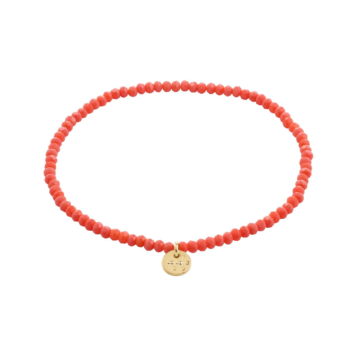 Pilgrim INDIE bracelet dark peach, gold-plated