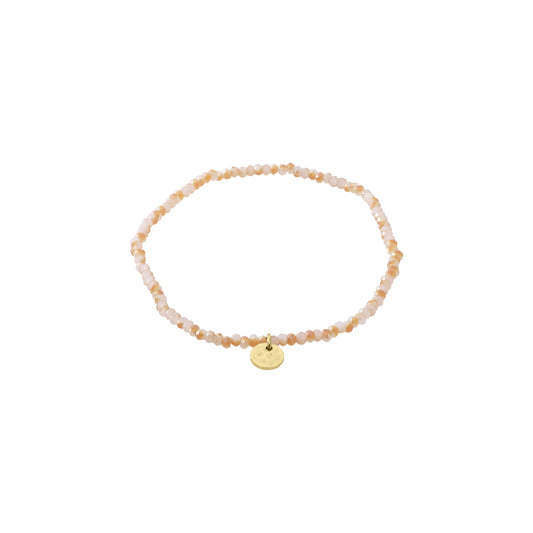 Pilgrim INDIE bracelet dusty rose, gold-plated