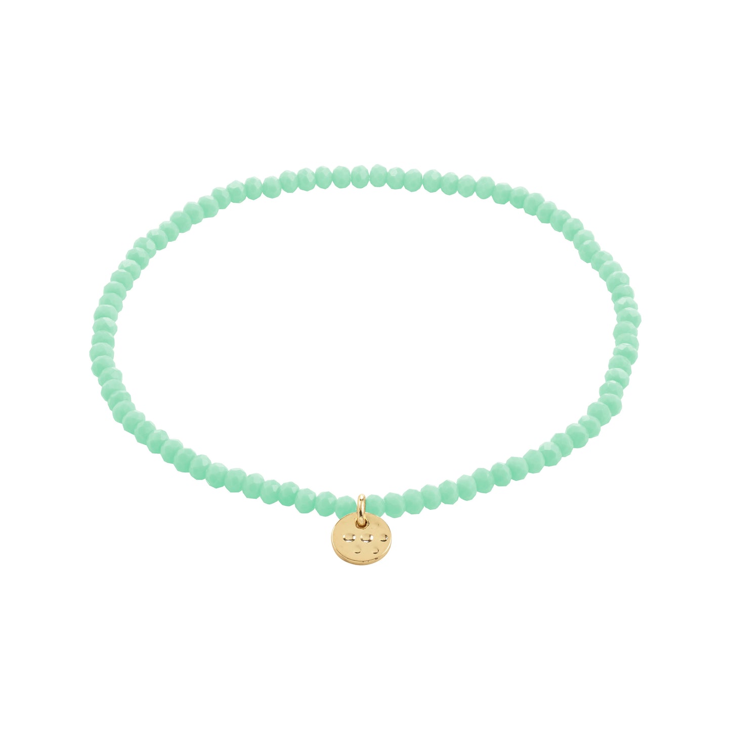 Pilgrim INDIE bracelet mint-green, gold-plated