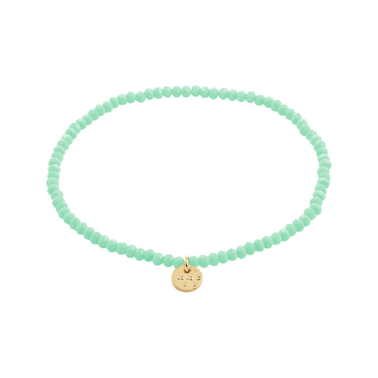 Pilgrim INDIE bracelet mint-green, gold-plated