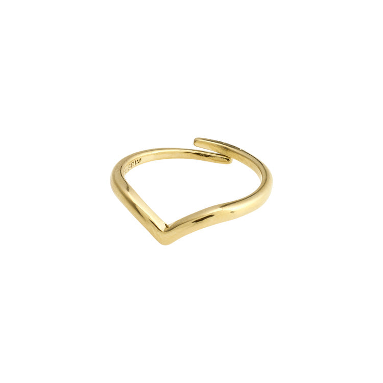 Pilgrim LULU recycled stack ring gold-plated