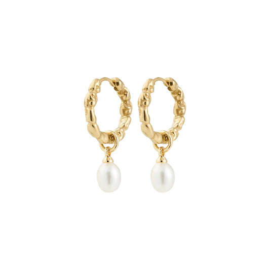 Pilgrim SHIFT pearl earrings gold-plated