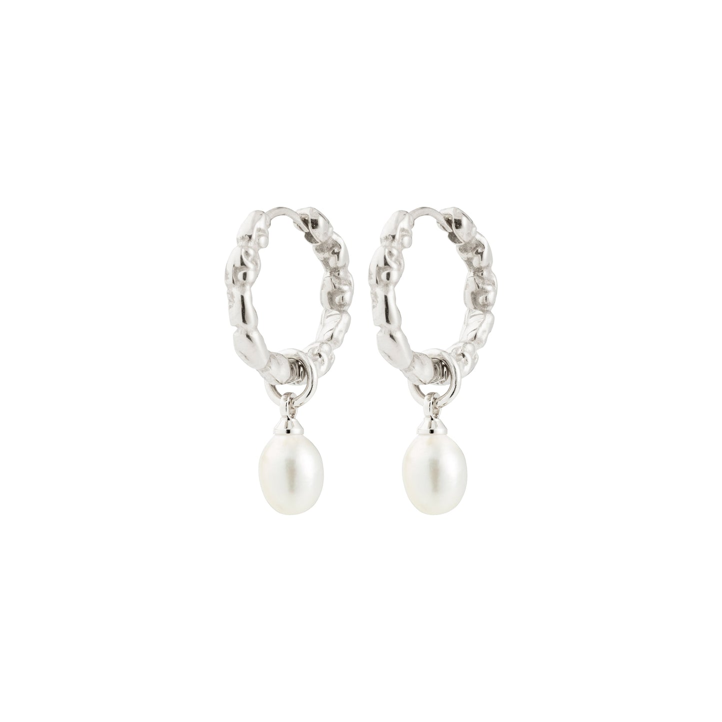 Pilgrim SHIFT pearl earrings silver-plated