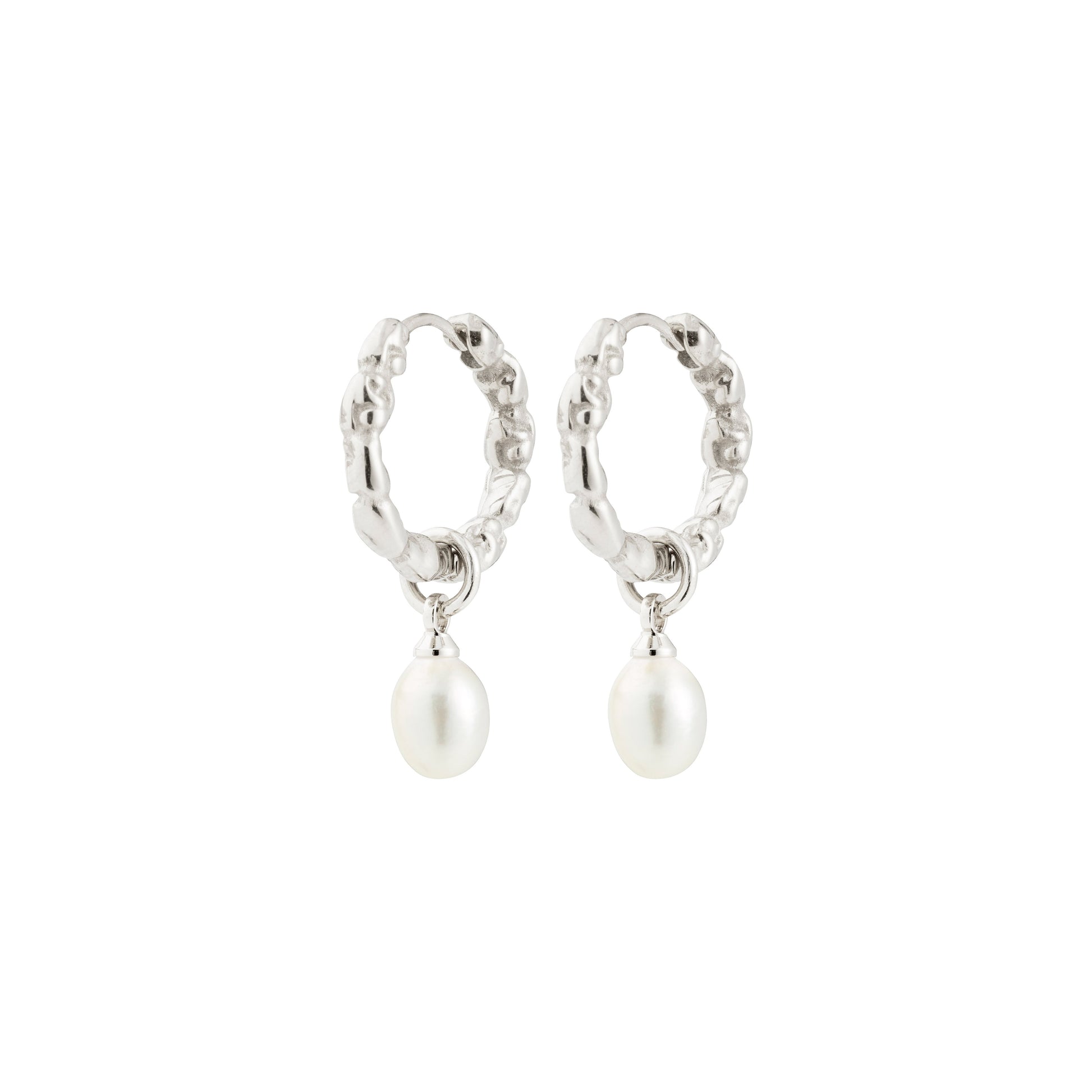 Pilgrim SHIFT pearl earrings silver-plated