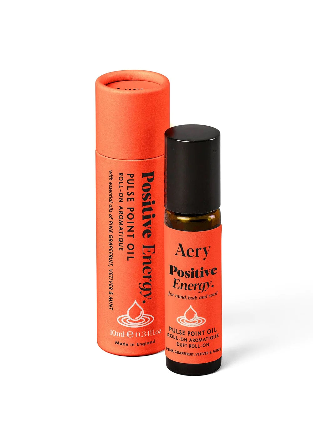 Aery Positive Energy Pulse Point Roll-On - Pink Grapefruit Vetiver & Mint