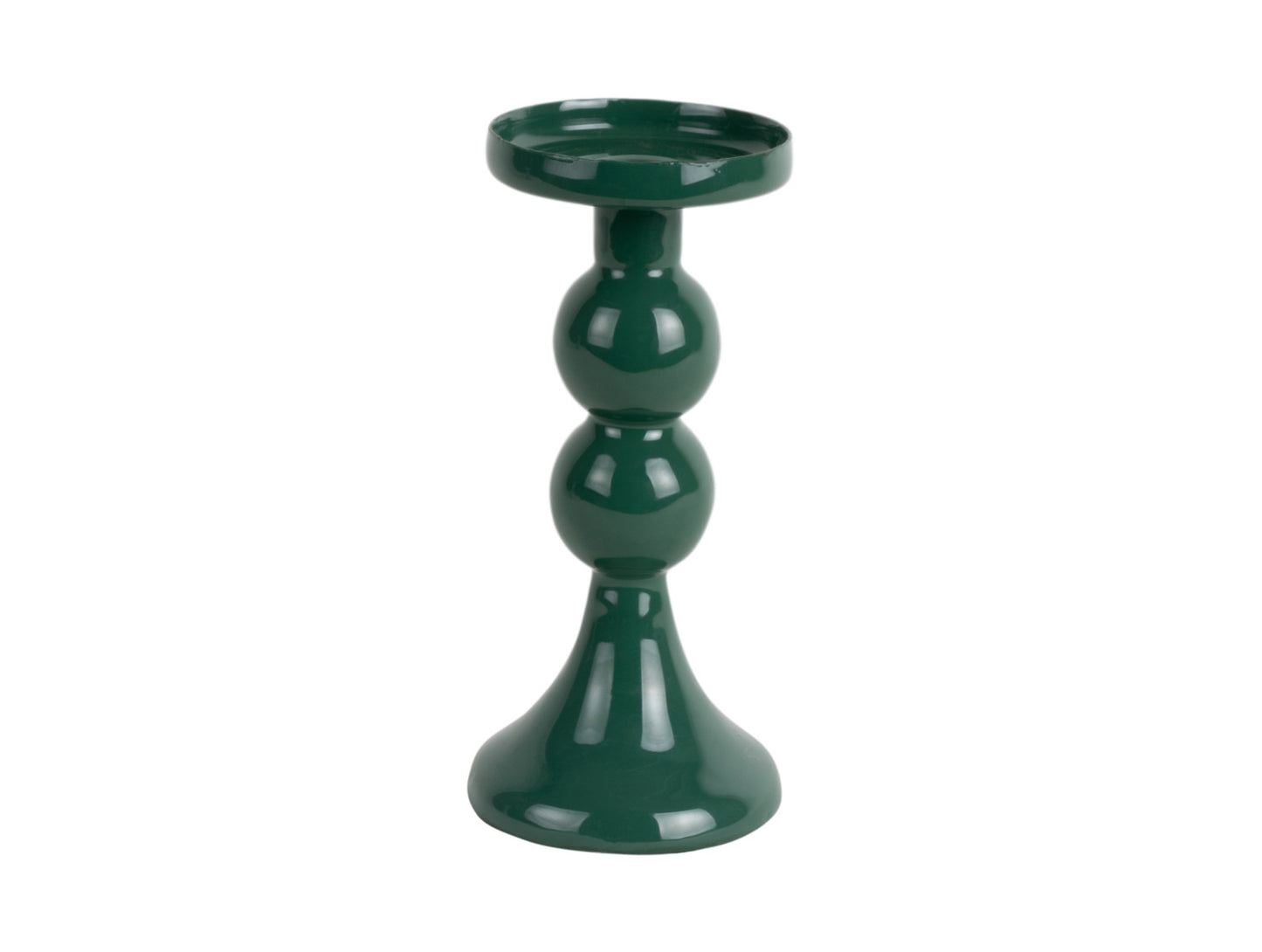 Present Time Candle Holder Funky Medium in Retro Green