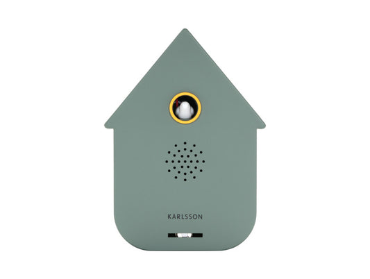 Present Time Sound Box Modern Cuckoo in Jungle Green