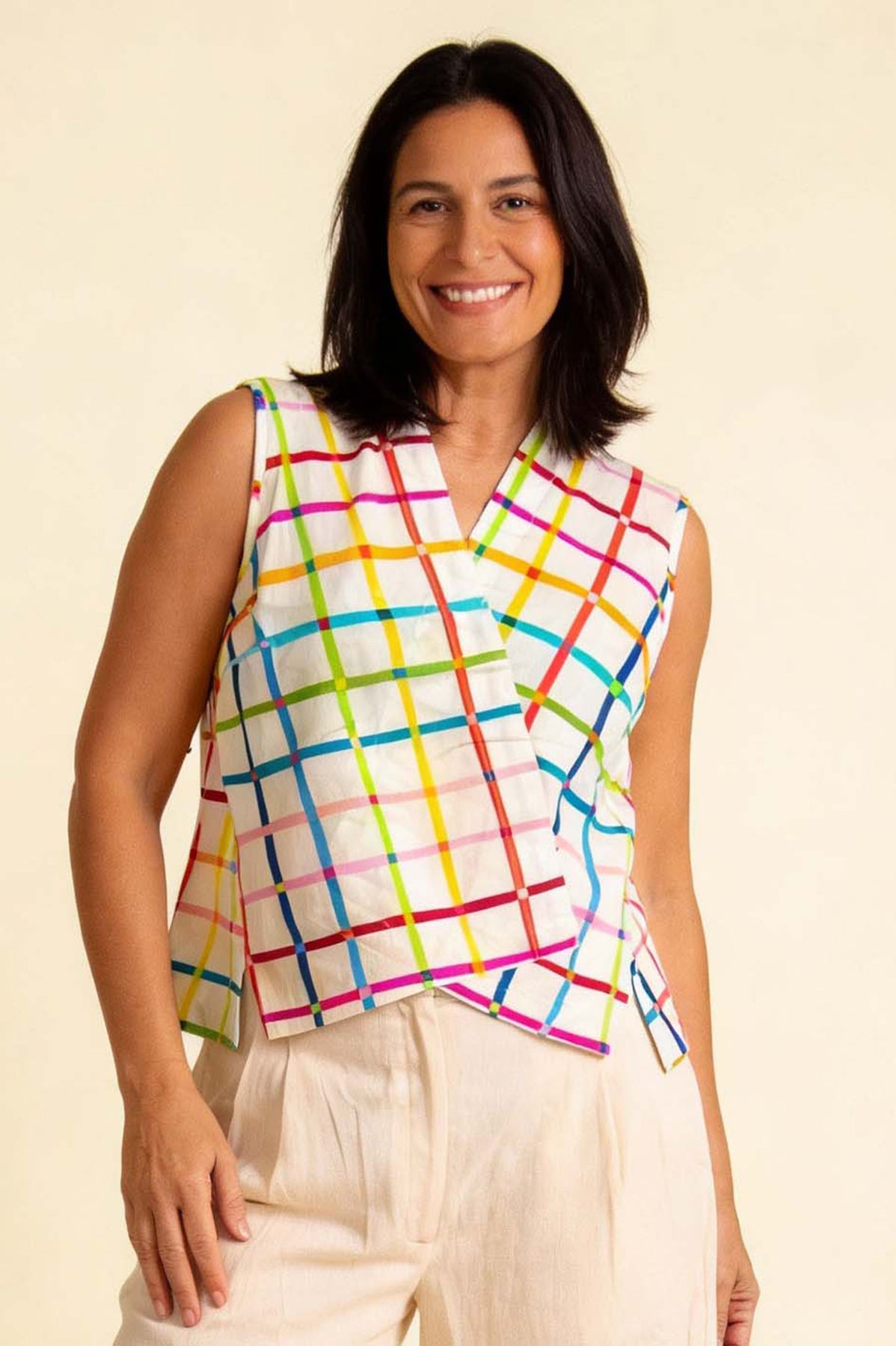 Pretty Vacant Nikki Top in Geo Pop