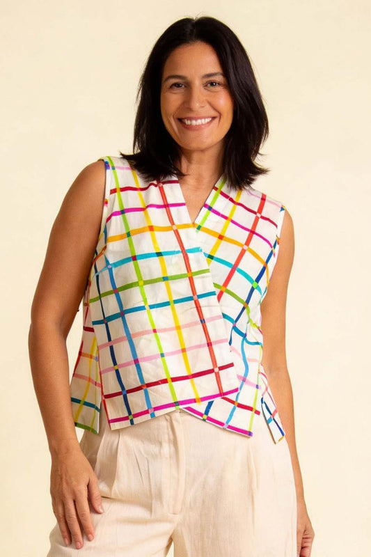 Pretty Vacant Nikki Top in Geo Pop