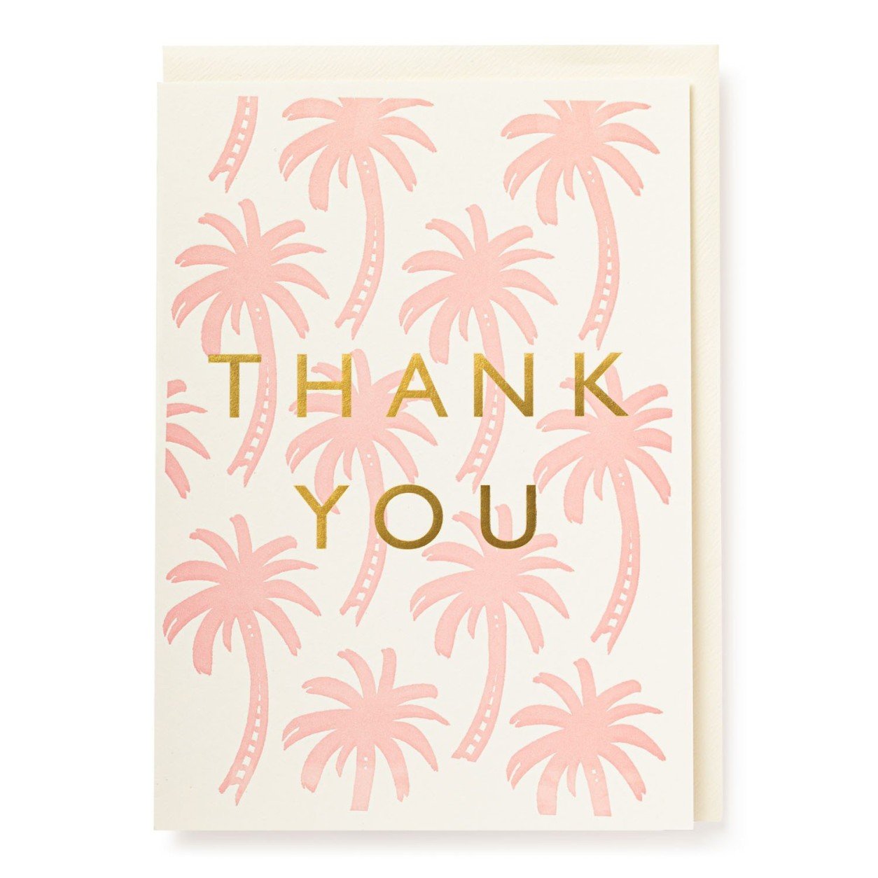 Archivist Thank You Pink Palm Card