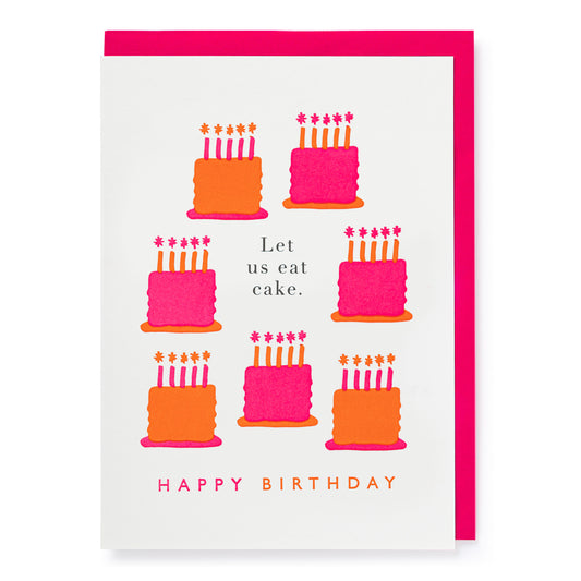 Archivist 'Let us Eat Cake' Birthday Card