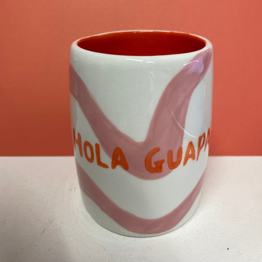 Que Rico TUMBLER ELIAS - Hola Guapa (Spanish Swirls)