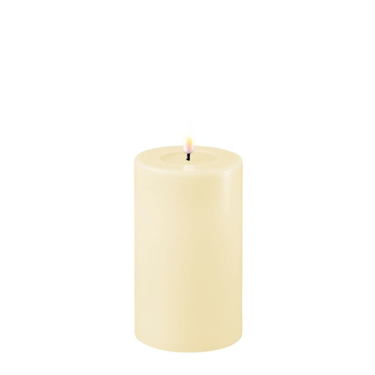 LED Pillar Candle -Standard Medium 7.5 x 12.5 - Cream