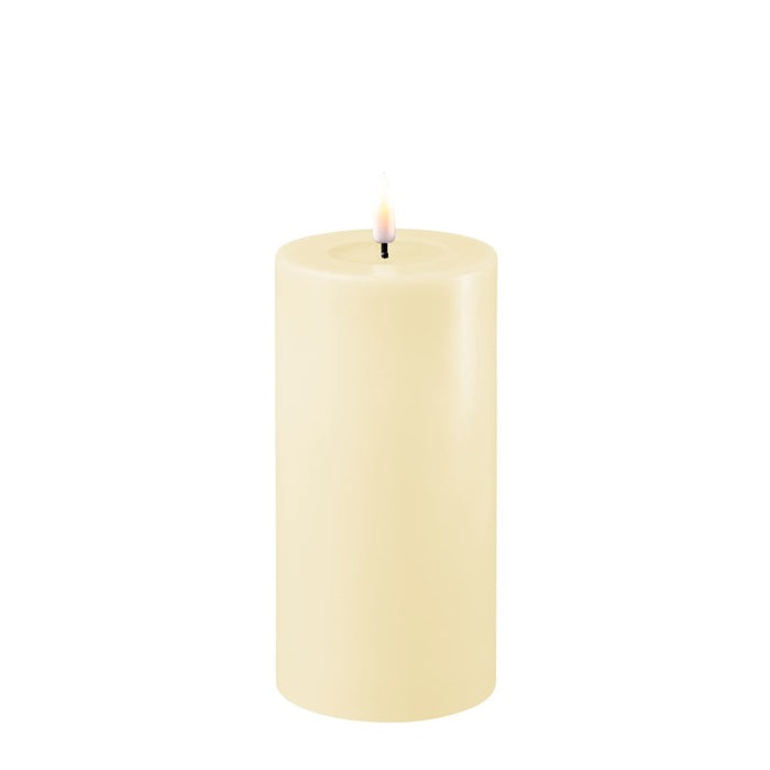 deluxe homeart creal pillar flameless led candle 7.5cm x 15cm