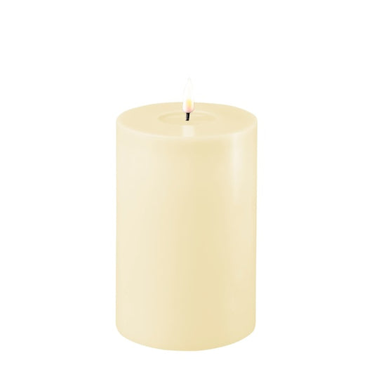 LED Pillar Candle - Medium 10cm x 15cm - Cream