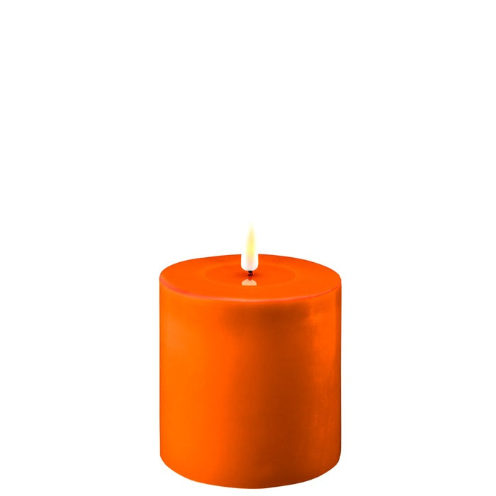 LED Pillar Candle -Medium Short 10cm x 10cm