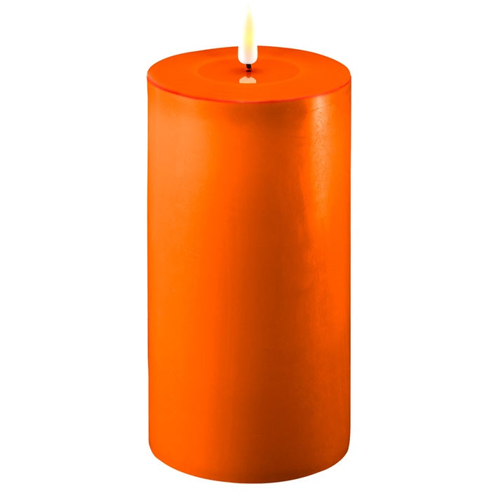 Flameless LED Tall chunky Pillar Candle 10 x 20cm - Various Colours Available