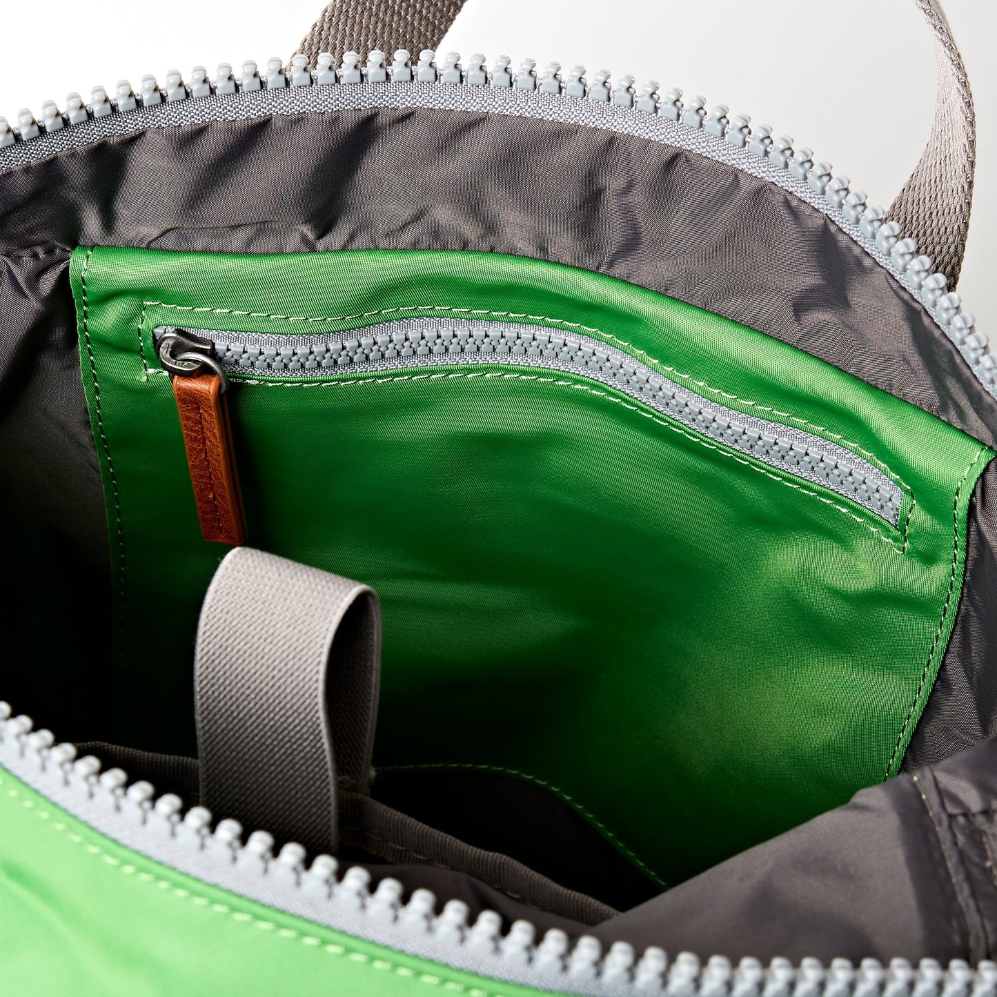 Roka London Medium Canfield Roll Top Backpack in Online Lime