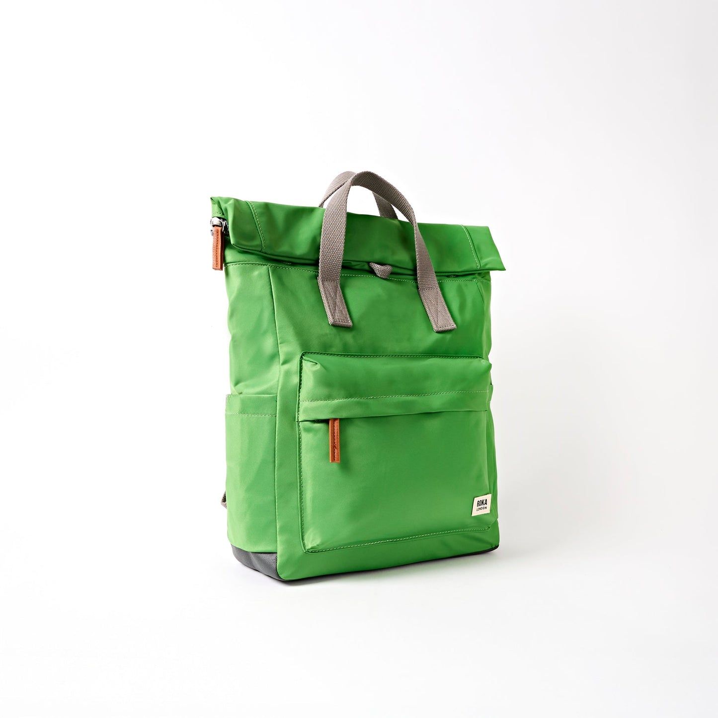 Roka London Medium Canfield Roll Top Backpack in Online Lime