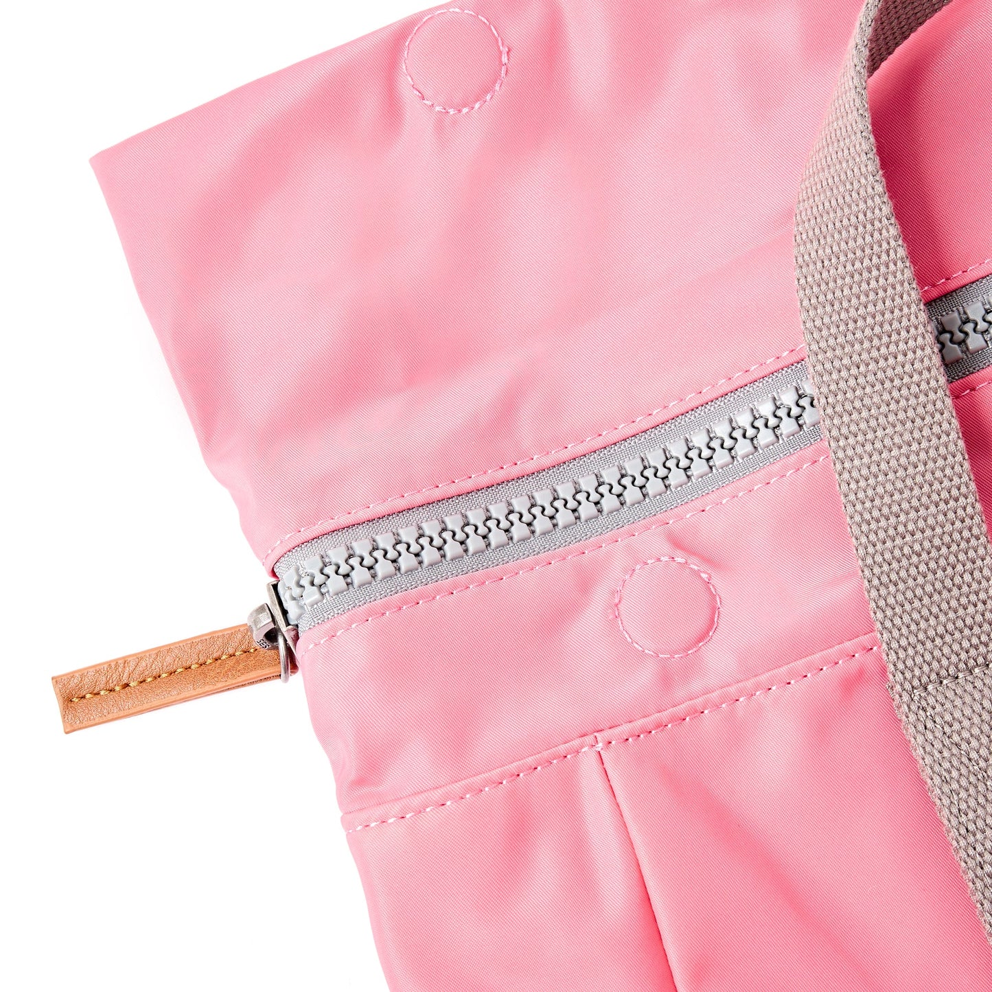 Roka London Medium Canfield Roll Top Backpack in Pink Lemonade