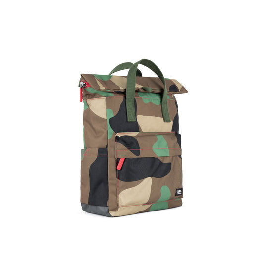 Roka London Medium Canfield Roll Top Backpack in Vintage Camo
