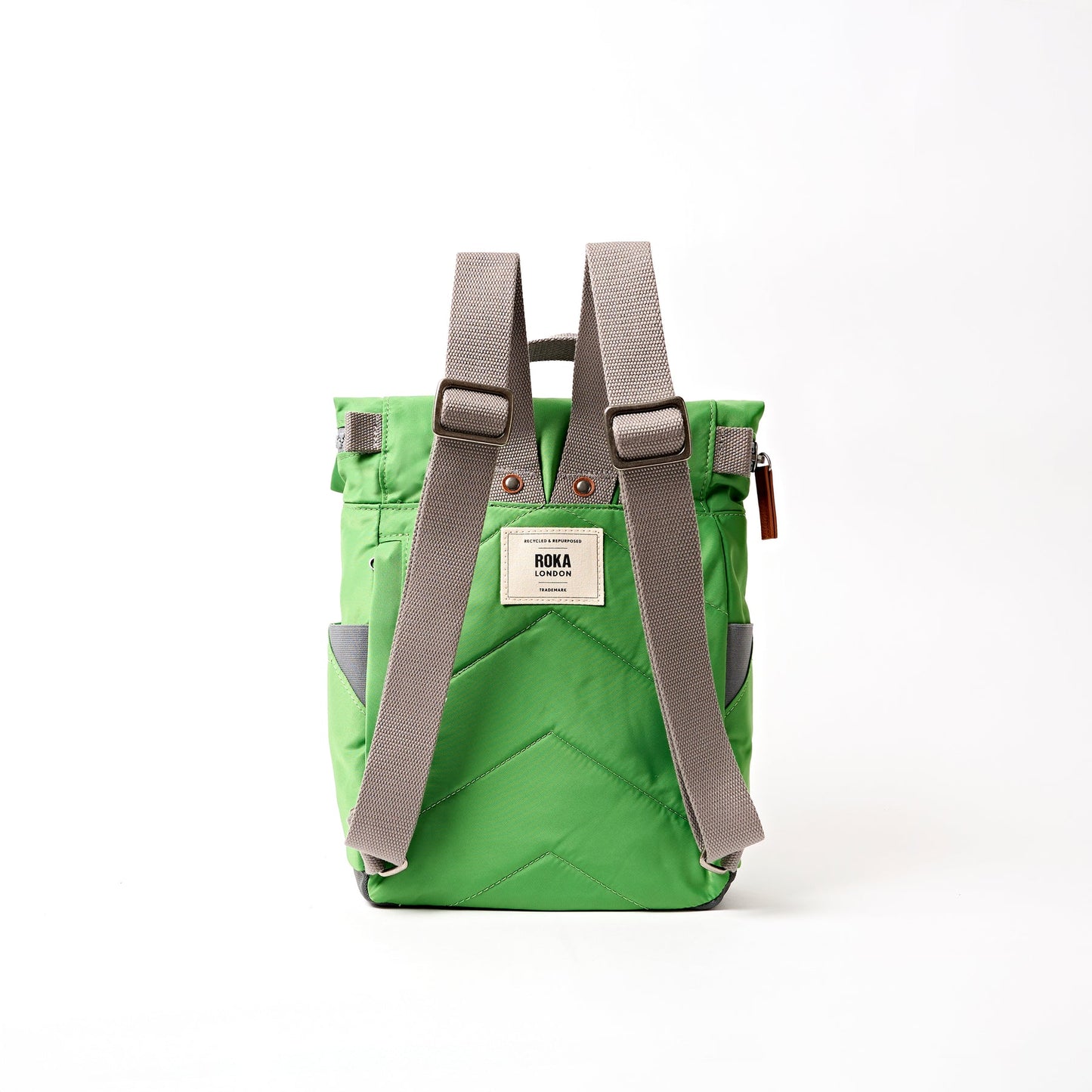 Roka London Medium Canfield Roll Top Backpack in Online Lime