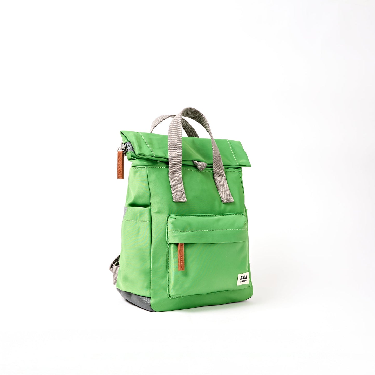 Roka London Medium Canfield Roll Top Backpack in Online Lime