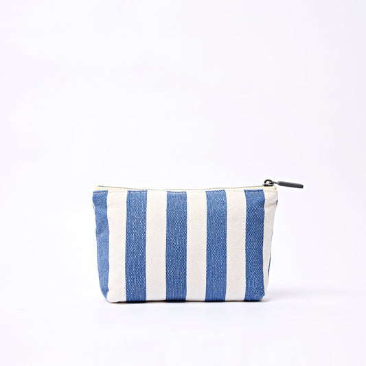 Roka Maida Vale Medium Pouch in Denim Stripe