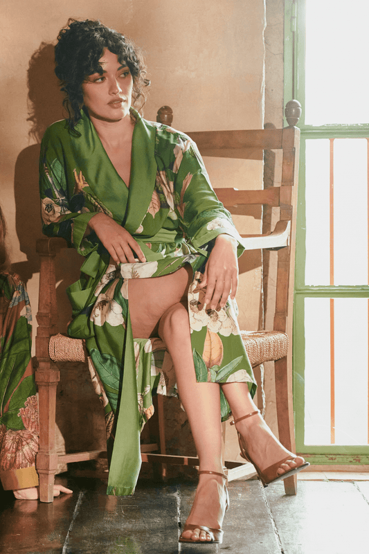 One Hundred Stars Rhodoleia Green Gown