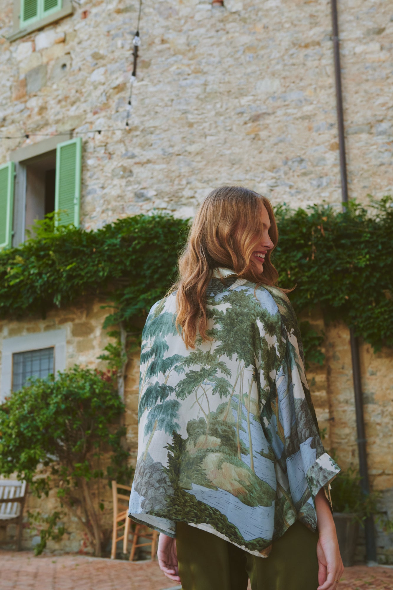 One Hundred Stars Rivers and Trees Natural Kimono