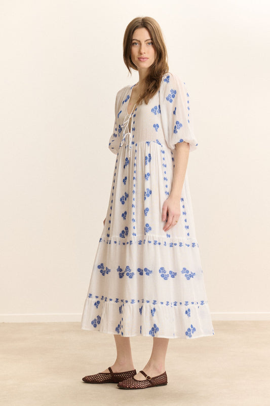 Garance Paris Camille Dress in White