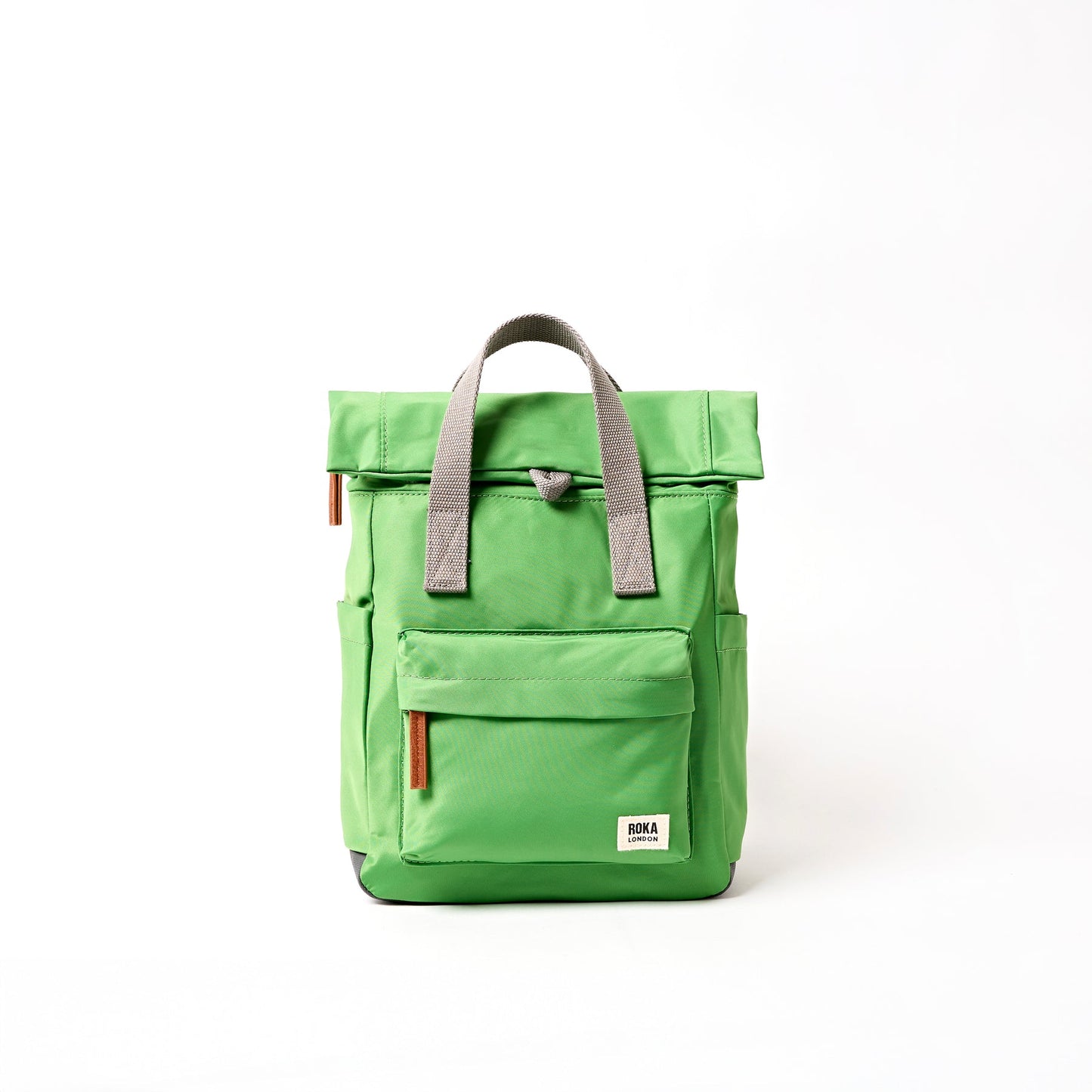 Roka London Medium Canfield Roll Top Backpack in Online Lime