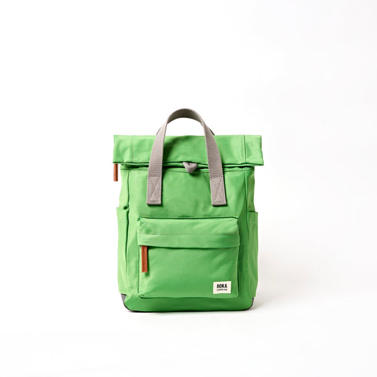 Roka London Medium Canfield Roll Top Backpack in Online Lime
