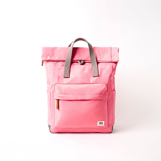 Roka London Medium Canfield Roll Top Backpack in Pink Lemonade